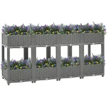 vidaXL Hochbeet 160x40x71 cm Polypropylen