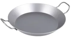 CHG® Eisenpfanne, Grill- und Bratpfanne, mit 2 Griffen 3432-66 , 1 Pfanne, Ø 32 cm, Höhe: 4,5 cm, 2,6 Liter