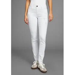 Skinny-fit-Jeans ARIZONA "Ultra-Stretch", Damen, Gr. 38, N-Gr, weiß, Denim/Jeans, Obermaterial: 65% Baumwolle, 33% Polyester, 2% Elasthan, modisch, skinny fit lang, Jeans, Mid Waist
