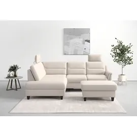 sit&more Ecksofa SIT & MORE "Farö L-Form", grau (elephant), B:251cm H:90cm T:187cm, Sofas, Ecksofa, inklusive Federkern, wahlweise mit Bettfunktion und Bettkasten