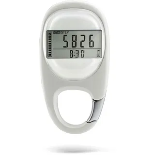 Tianbi Digitaler 3D-Schrittzähler, einfacher Schrittzähler, Schrittzähler mit Karabiner-Clip, Schrittzähler Männer, Frauen und Kinder