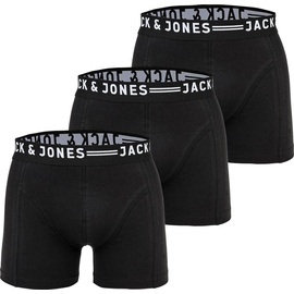 JACK & JONES Sense Trunks Boxershorts schwarz S 3er Pack