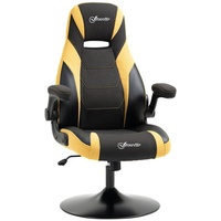 Vinsetto Gaming Stuhl mit Wippfunktion, 110-116cm drehbarer Bürostuhl Kunstleder