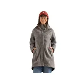maloja LupiciaM Alpine Wool Coat (mit Kapuze, Bonded Wool, warm) grau - M