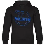 multifanshop Hoodie Druck Blau/Schwarz L