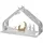 Alessi Bark Crib BM09 W - Design Weihnachtskrippe Reproduktion mit goldenen Details, Edelstahl, weiß