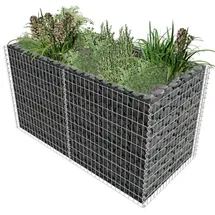 furnicato Gabionen-Hochbeet 180 × 90 × 100 cm