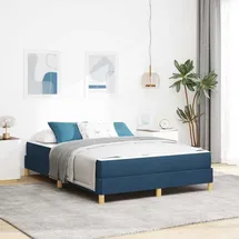 vidaXL Boxspringbett 160 x 200 cm Blau