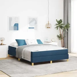 vidaXL Boxspringbett 160 x 200 cm Blau