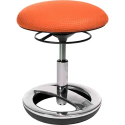 Bürostuhl TOPSTAR "Sitness Bobby alu-poliert", orange, Stühle