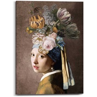 Reinders Bild Pearl Girl Flowers (LBH 50x2,50x70 cm) - bunt