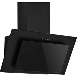 MS Dunstabzugshaube Schräghaube Kopffrei 60 cm Schwarz Wandhaube MS