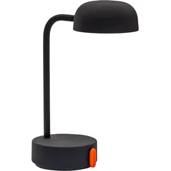 KOODUU LED Tischleuchte "Fokus", grau (anthrazit), Ø 10cm H: 25,5cm, Lampen, LED Dekolicht, Tischlampe