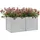 vidaXL Garten-Hochbeet verzinkter Stahl rechteckig 160 x 80 x 77 cm Silber 