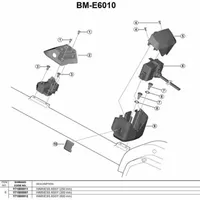 Shimano Batteriehalter BM-E6010 Anschlussstecker 250 mm schwarz