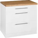 WIHO KÜCHEN Unterschrank »Unna«, 90 cm breit, mit 2 großen Auszügen weiß