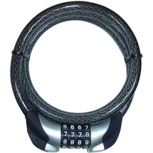 SECURITY PLUS ZL72 Schwarz Spiralkabelschloss
