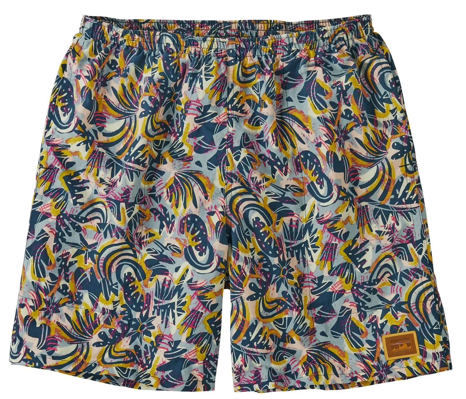 Patagonia Herren 7 Inch Baggies Long Shorts - M - Wild Botanist: Tidal Teal