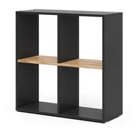 Vicco Raumteiler Tetra 72,6 x 72 x 29 cm Anthrazit/Goldkraft Eiche