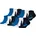Kinder BWT Sneaker 12P Logos einfarbig Schwarz/Weiß/Blau 27-30