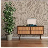 A.S. Création Jade 2 Vliestapete (Beige-Gold-Grau, 3D-Optik, 10,05 x 0,53 m)