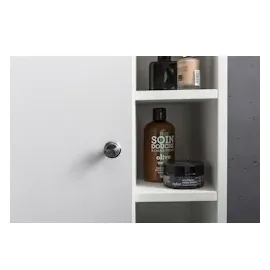 FineBuy Waschbeckenunterschrank Waschtischunterschrank Badezimmermöbel Weiß