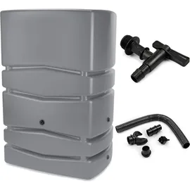 Prosperplast Regenwasserbehälter Aqua Tower 450 l hellgrau