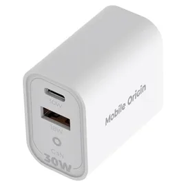 mobile origin GaN 30W Reise-Ladegerät MO14, - Weiß