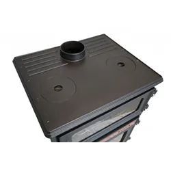 EEK A Panorama-Kaminofen mit Backfach und Herdplatte Modell S107-3D - 15,87kW