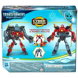 Hasbro Transformers EarthSpark Cyber-Combiner Terran Twitch und Robby Malto Action-Figuren 13 cm
