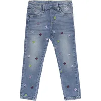 S.Oliver Jeans Treggings/Skinny Fit/Mid Rise/Skinny Leg/mit Stickerei blau 92/REG