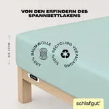 schlafgut Easy Jersey 120 x 200 - 130 x 200 cm petrol light