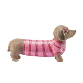 Möbel Kraft Dekofigur Hund ¦ braun ¦ Magnesia ¦ Maße (cm): B: 40,5 H: 21,5 T: 11.5