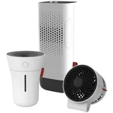 Boneco Luftreiniger Minigeräte-Set, Tischventilator, Vernebler Set weiß