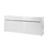 Möbel Kraft Sideboard ¦ weiß ¦ Maße (cm): B: 217 H: 90 T: 42