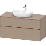 Duravit D-Neo Konsolenwaschtischunterbau wandhängend, Leinen Matt 1200x550x664 mm - DE4969004750000