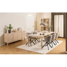 VCM DAHEIM Esstisch Linley 100 x 200 cm Holz Braun Eiche