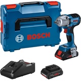 Bosch Professional 18V System Akku Drehschlagschrauber GDS 18V-450 PC (Anziehmoment 450 Nm, Losbrechmoment 800 Nm, inkl. Bluetooth-Modul, 2x ProCORE 4.0Ah, Schnellladegerät GAL 18V-40, L-BOXX)