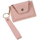 Geburtskontrolle Pillendose Medizinhalter Täglich PU Leder Abnehmbares Armband für Frauen Mädchen (Rosa)