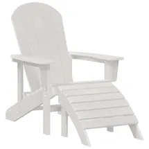 vidaXL Adirondack-Stuhl Gartenstuhl 74 x 82 x 92 cm weiß