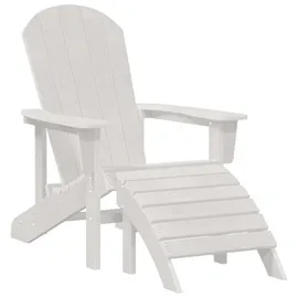 vidaXL Adirondack-Stuhl Gartenstuhl 74 x 82 x 92 cm weiß