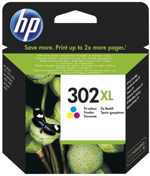 HP 302XL / F6U67AE Tintenpatrone color original