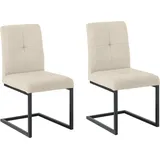 OTTO home Esszimmerstuhl Geranie Freischwinger, Schwingstuhl (Set) beige