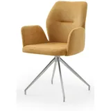 SalesFever Armlehnstuhl mit 180° Drehfunktion, Strukturstoff, 60x62x89cm