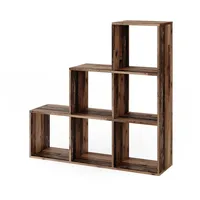 Vicco Treppenregal Raumteiler 107,2 x 107,8 x 29 cm Braun