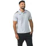 Erima CMPT 3 Wings Poloshirt grau melange/schwarz 2XL