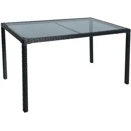 Estexo Rattanmöbel Set 4-tlg. Schwarz