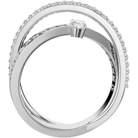 Swarovski Swarovski, Hyperbola Ring, Rhodiniert, 55