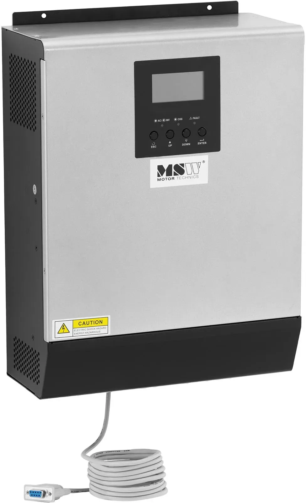 MSW Wechselrichter Solar - Off-Grid - 2000 VA - LCD - 98 % Effizienz - MPPT / USV S-POWER UPS 1600 PSW