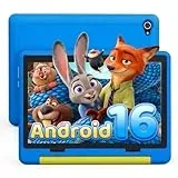 Laptok Android 16 Tablet für Kinder, 10 Zoll, Tablet für Kinder 24 GB + 64 GB, erweiterbar 1 TB, 6000 mAh, Desktop-Modus, geteilter Bildschirm, 5 MP + 8 MP, WiFi 6, BT 5.4, Schutzhülle für Kinder